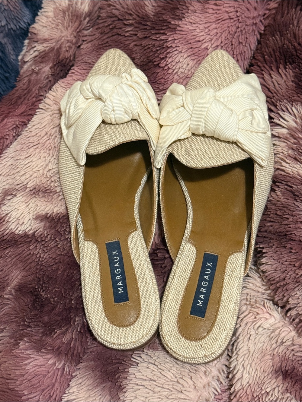 Margaux Silver Pointed Ballet Flats with Bow Accent